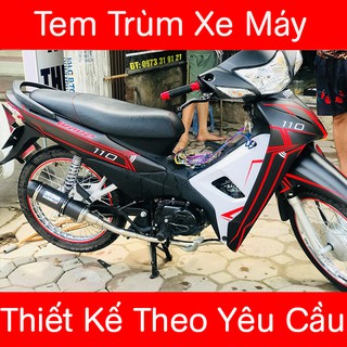 Tem Trùm Wave Đen Chỉ Đỏ
