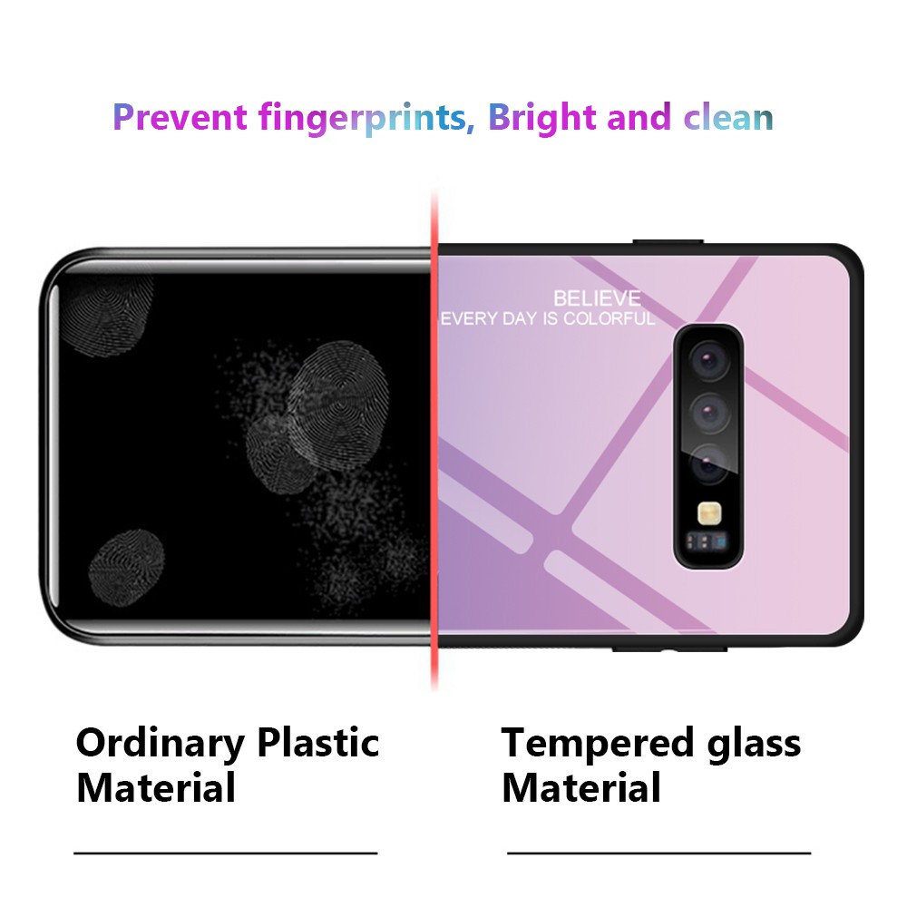 Samsung Galaxy S10 S10e S10 Plus Ốp điện thoại có kính cường lực dành cho