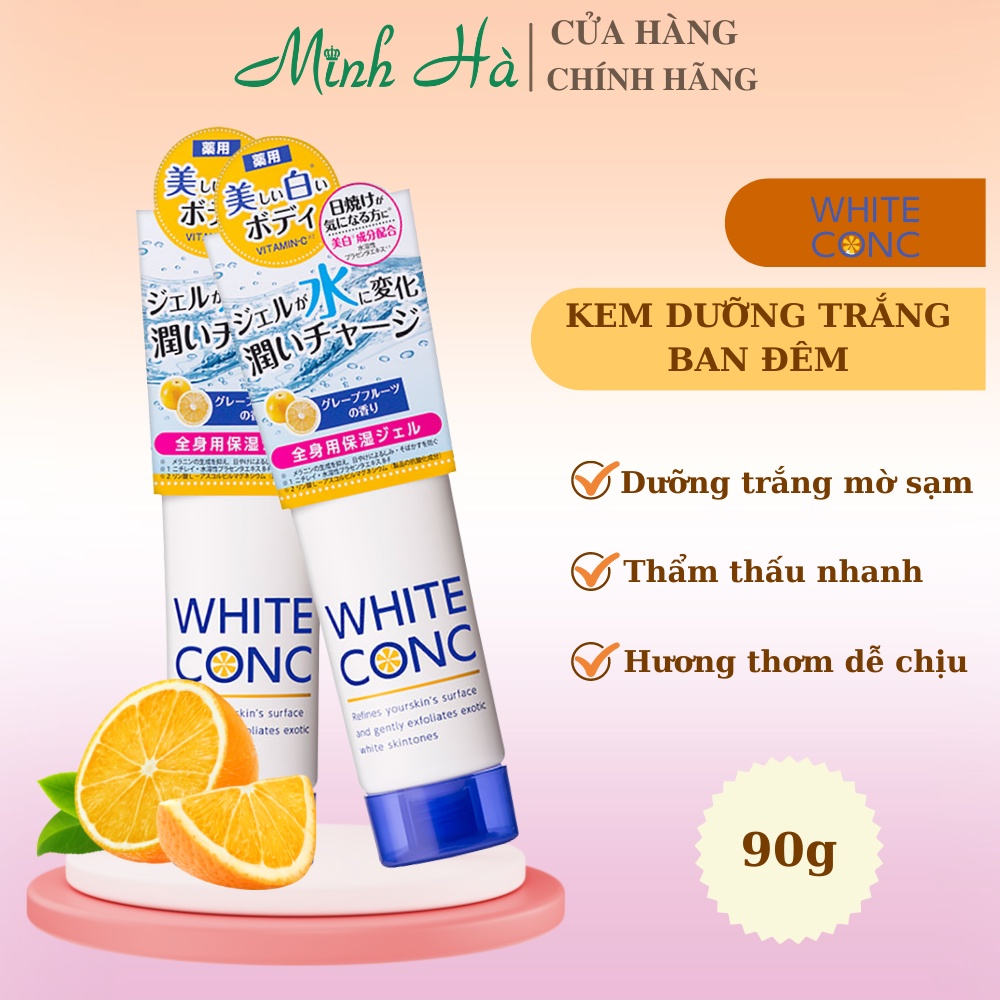 Kem dưỡng trắng da White Conc Watery Cream 90g giúp dưỡng trắng da và mờ thâm sạm