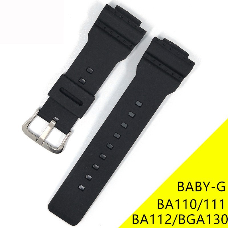 Dây Đeo Bằng Da PU Mềm Chống Nước Cho Casio G Shock Baby-G Ba110 Ba111 Ba112 Ba120 Ba130