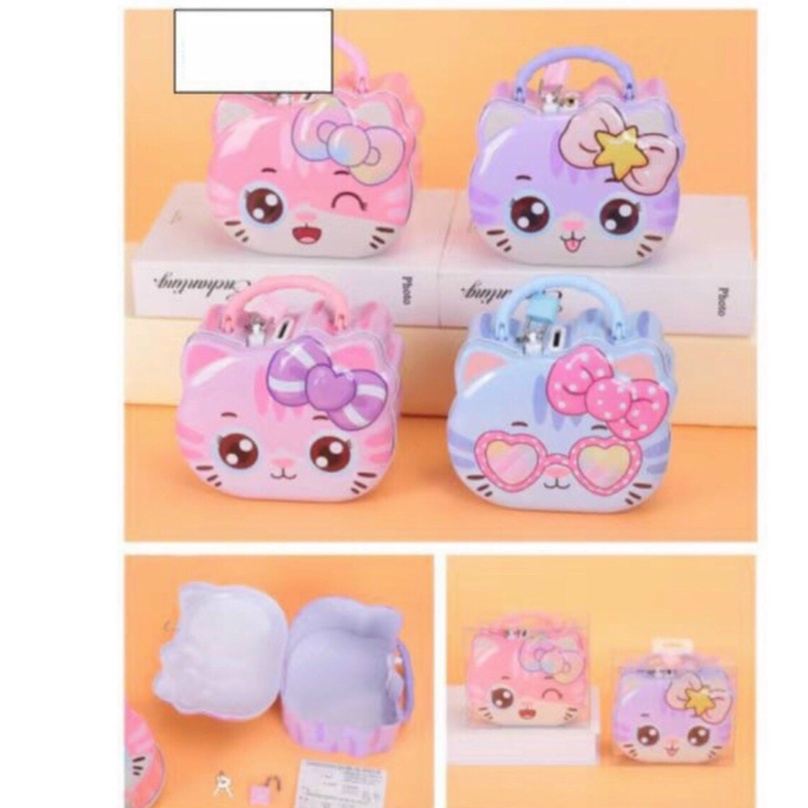 Két sắt mini hình nhân vật hoạt hình ngựa pony mèo kitty cho bé trang trí bàn học- HOME SHOP ONLINE