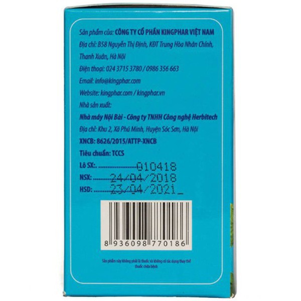 [Quầy Thuốc Bảo Lâm] - Agera Extra Kingphar - Hỗ Trợ Điều Trị Viêm Mũi, Viêm Xoang (Lọ 50 Viên) - [Hàng Chính Hãng]