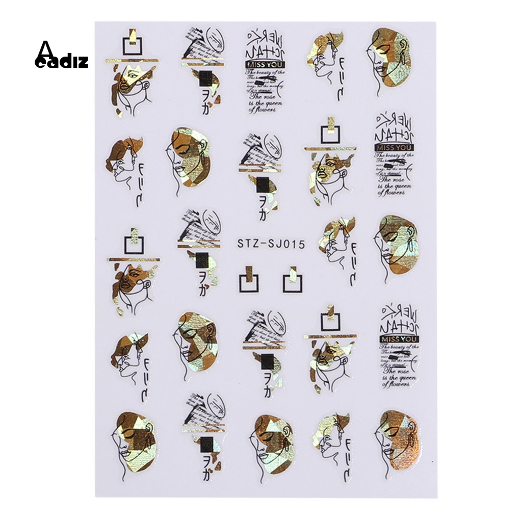 Miếng Dán Trang Trí Móng Tay Lấp Lánh Thời Trang