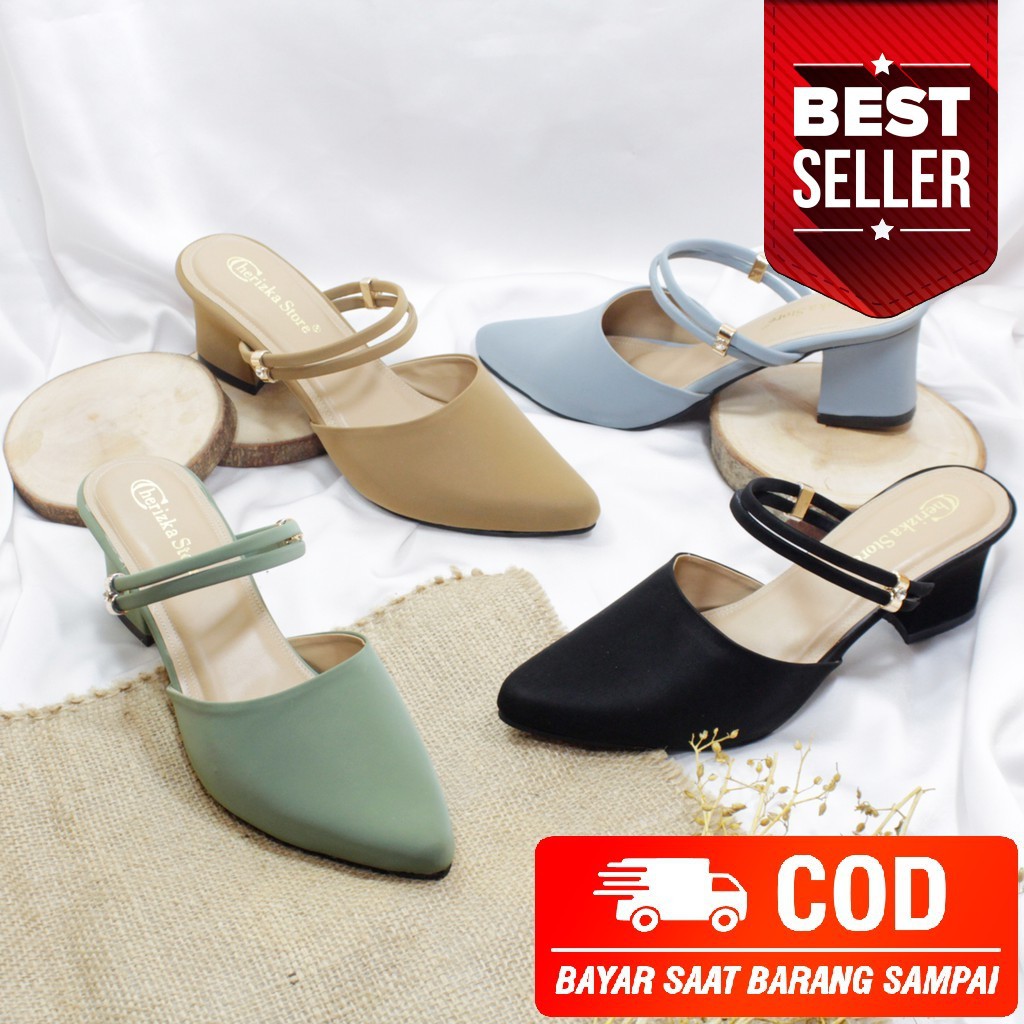 Giày cao gót công sở Cherizka 95 FB111 Tofu 5 Cm J - 02
