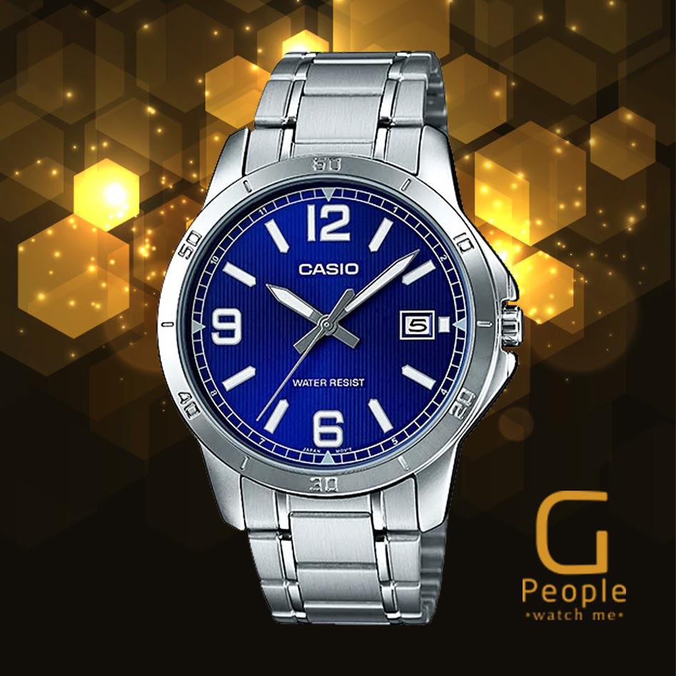 Đồng hồ nam dây kim loại Casio Anh Khuê MTP-V004D-2BUDF