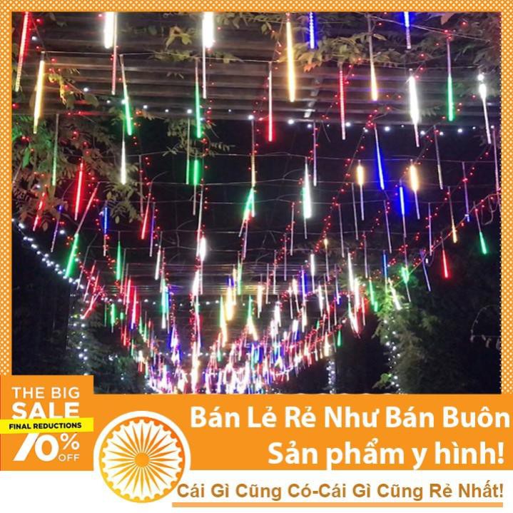 Led Sao Băng Trang Trí 8 Ống Nhiều Màu 220V