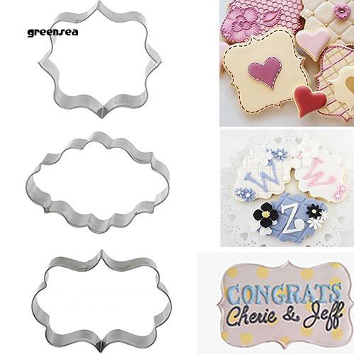 Set 3 Khuôn Cắt Bánh Quy Đa Năng Tiện Dụng Bằng Nhựa