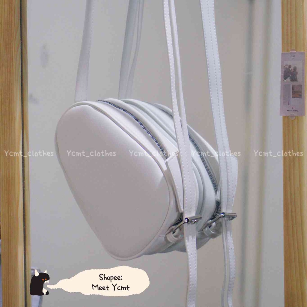 Túi da dây đôi đeo chéo đa năng cheap moment giống Jennie Blackpink