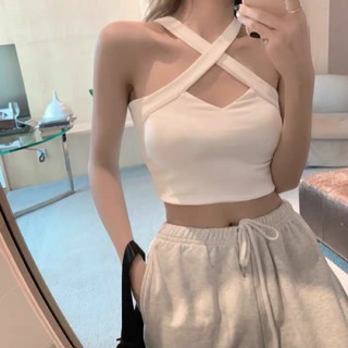 Áo croptop dây đan chéo kèm ảnh feed back ở cuối