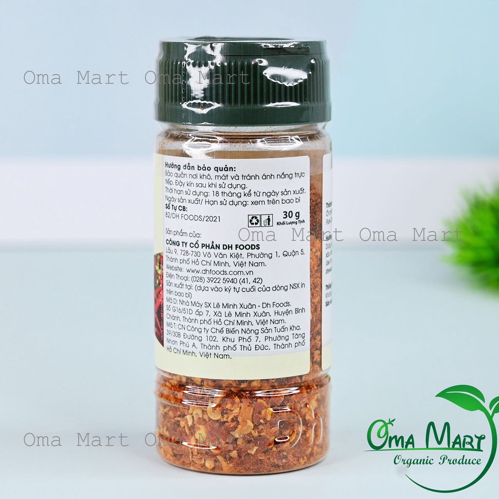 Ớt chỉ thiên xay nguyên chất DhFoods 30g