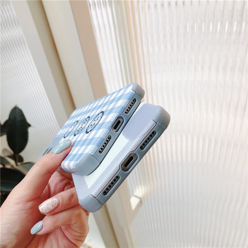 Ốp điện thoại TPU da cừu mặt nhám viền thẳng cho iPhone 11 Pro Max 11 Pro 11 XS Max XR XS X 8 Plus 8 7 Plus 7 | BigBuy360 - bigbuy360.vn