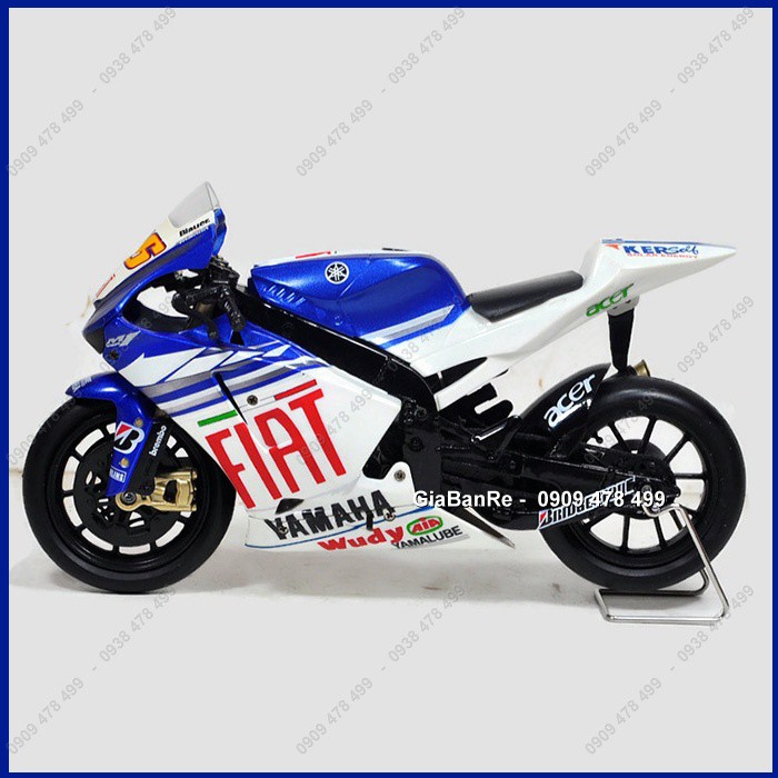 XE MÔ HÌNH YAMAHA M1 FIAT - NO46 - ROSSIE NEWRAY - TỈ LỆ 1:12 - 8739 - Không Hộp Giấy