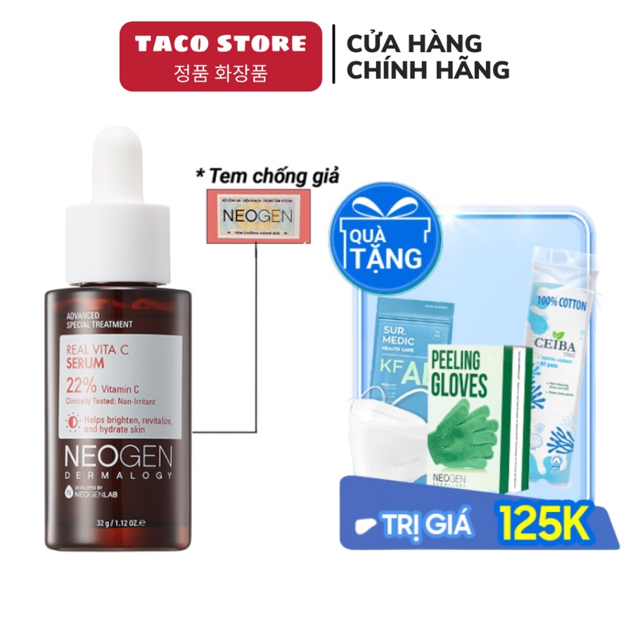 Serum Vitamin C 22% NEOGEN Tinh Chất NEOGEN DERMALOGY REAL VITA C SERUM