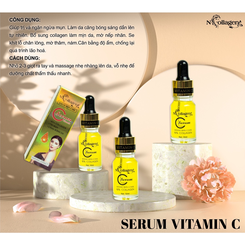 Serum tế bào gốc dưỡng ẩm Ncollagen 10ml