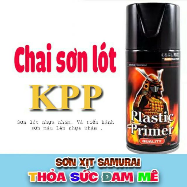 Sơn samurai sơn lót nhựa nhám kpp - không thể thiếu khi lên màu cho nhựa nhám