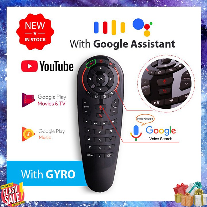 Điều khiển Chuột bay tìm kiếm giọng nói Air Mouse Remote Voice G30 - Chuột bay G30s