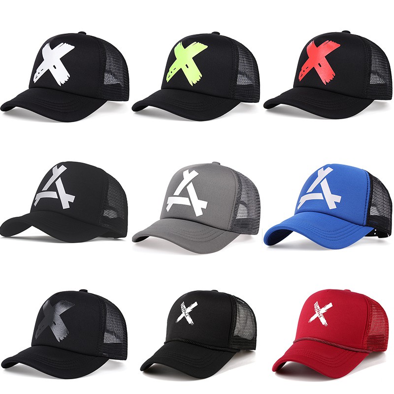 Mũ lưỡi trai cotton phối lưới phong cách hip hop thời trang mùa hè cho nam nữ