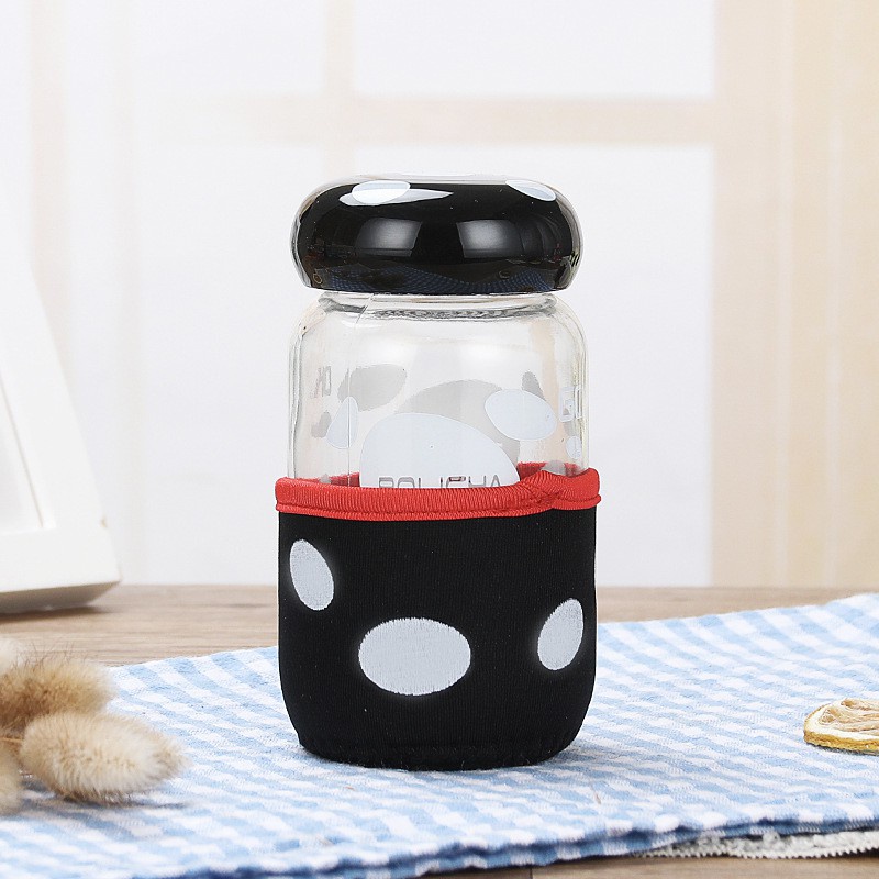 Bình đựng nước thủy tinh mini hình nấm/ bóng đèn dễ thương siêu cấp Cho Bé