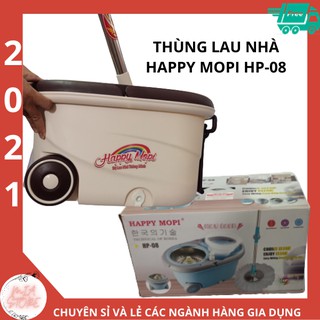 {Siêu phẩm giá sốc} Bộ cây lau nhà Happy Mopi siêu bền vệ sinh nhà cửa { Chính Hãng HP08}