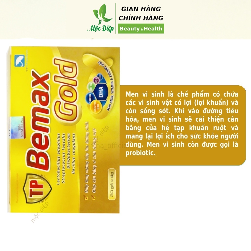 Men tiêu hóa cho bé - người lớn TP Benmax Gold giúp bé ăn ngon men tiêu hóa enterogermina - Mộc Diệp