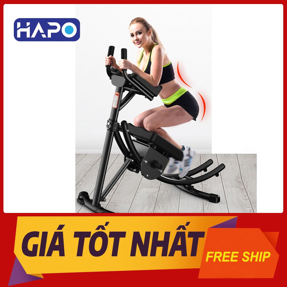 Máy Tập Cơ Bụng Cao Cấp Hapo 09 Khung Máy Chắc Chắn, Máy Tập Bụng Tại Nhà Đa Năng Xoay Eo Hông Giảm Mỡ Hiệu Quả