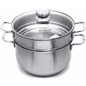 Nồi Hấp Inox Đa Năng 2 Tầng 3 Đáy Fivestar Cao Cấp Đường Kính 24cm