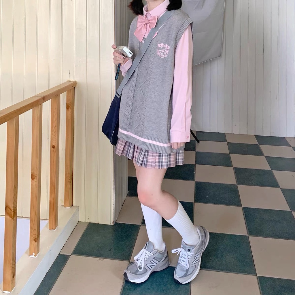 Áo Dệt Kim Không Tay Dáng Rộng Thời Trang Mùa Xuân Nhật Bản Dành Cho Nữ