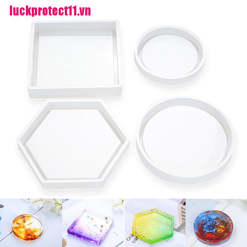 Khuôn đúc resin làm miếng lót ly chất liệu silicone