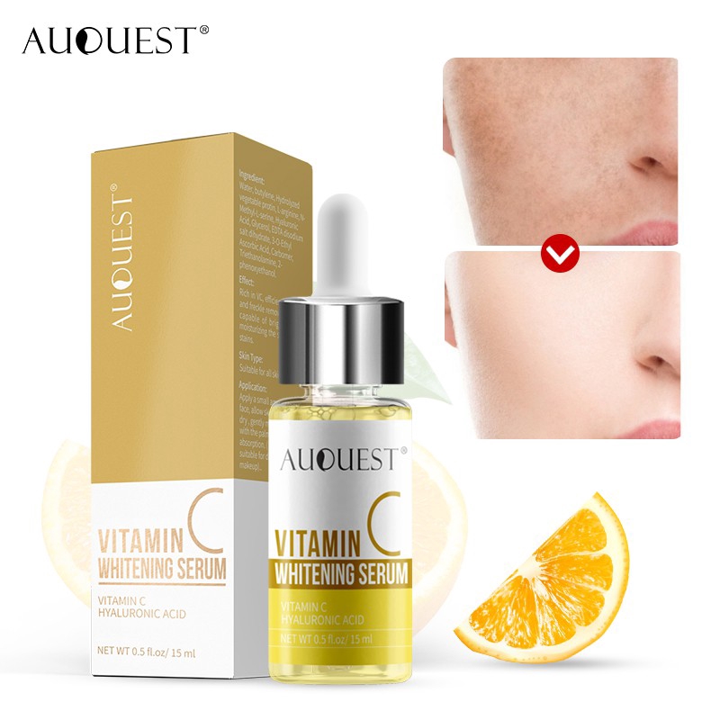 Bộ Kem Dưỡng Và Serum AUQUEST Vitamin C Làm Trắng Da Chống Oxy Hóa Tiện Dụng