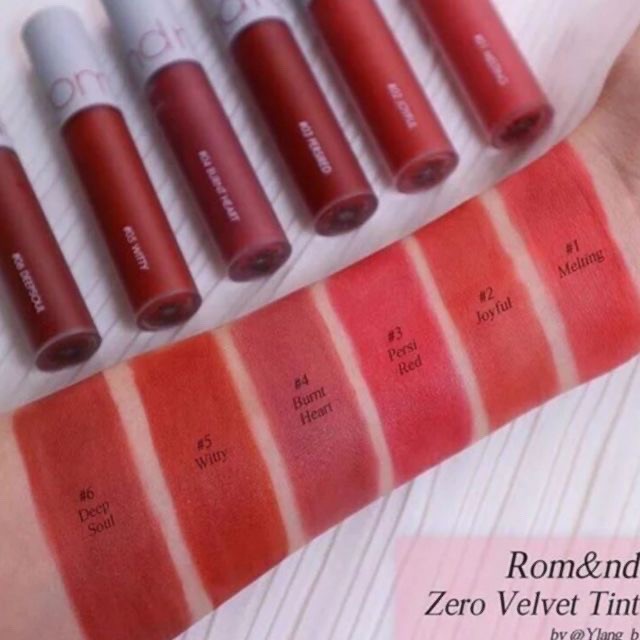 [Màu 01-21] Son Kem Lì Romand Zero Velvet Tint (Bestseller) | BigBuy360 - bigbuy360.vn