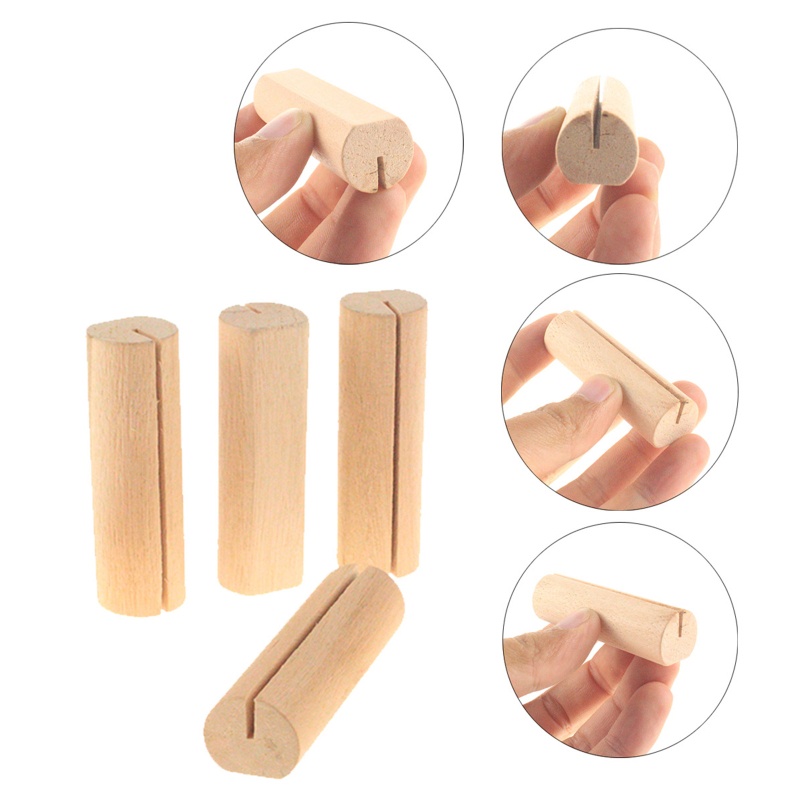 Set 20 Giá Đỡ Thẻ Số Bàn Bằng Gỗ Cho Tiệc Cưới/Tiệc Tùng