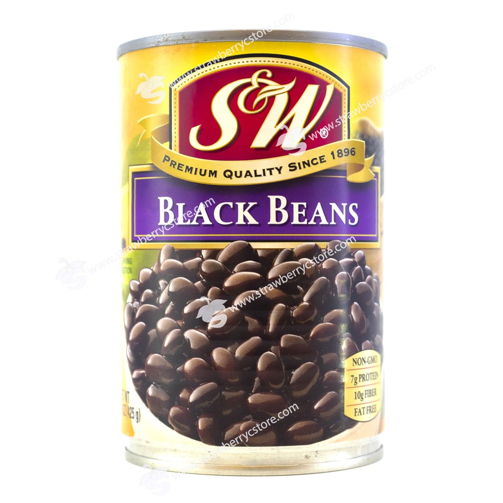 Đậu đen ngâm S&amp;W Black Beans 425g