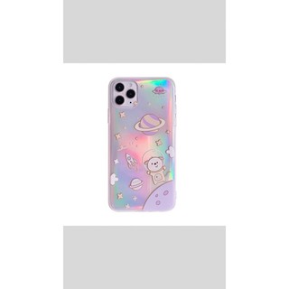 Ốp lưng iphone hologram gấu phi hành phản quang