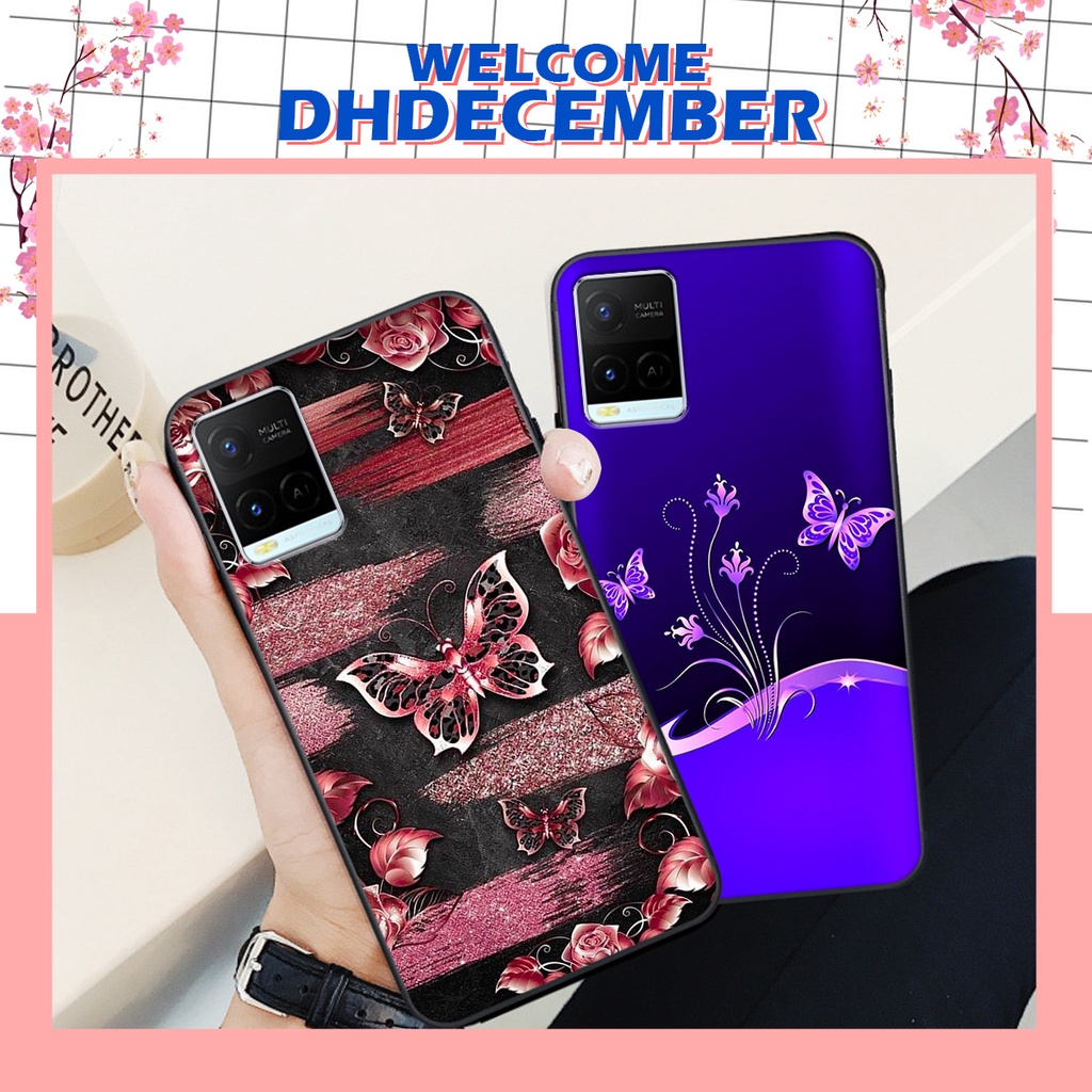 Ốp lưng Vivo Y21 in hình hoa tinh tế , mới mẻ DH DECEMBER