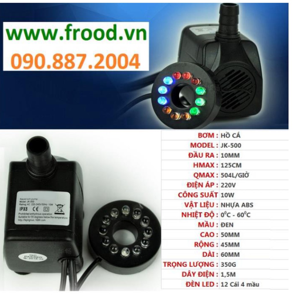 Bơm chìm hồ cá 10w