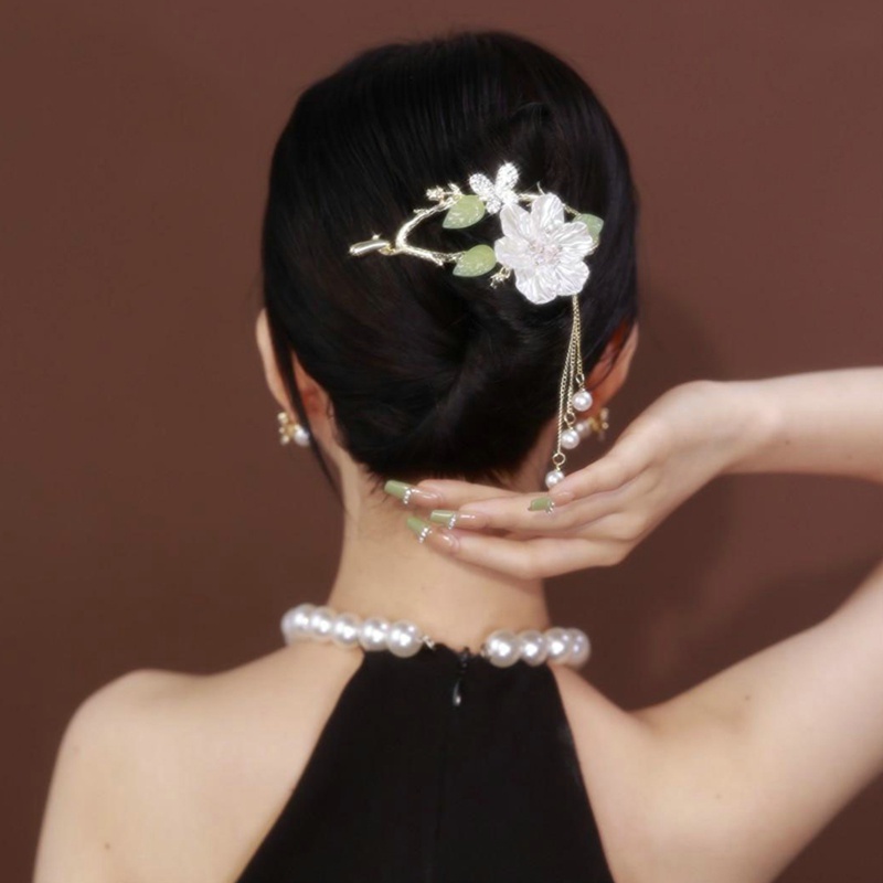 Kẹp Tóc Hoa Trà Vintage Cho Nữ dreamdiary