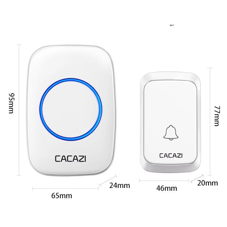 Chuông cửa không dây CACAZI. CỰC TỐT.BẢO HÀNH 1 ĐỔI 1 TRONG VÒNG 1 THÁNG