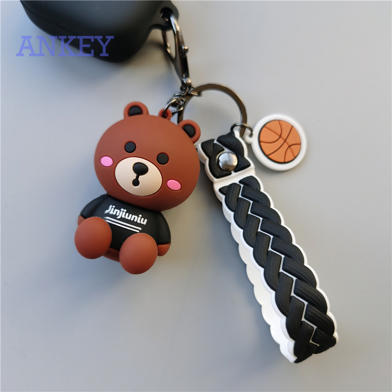 Samsung Galaxy Buds Live / Buds Pro / Buds 2 Vỏ đựng hộp nhỏ xinh kèm móc khóa hình gấu cho