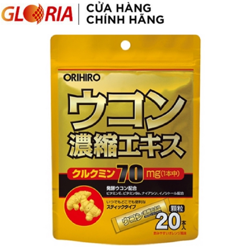 Tinh Bột Nghệ Giải Rượu Orihiro Túi 20 Gói
