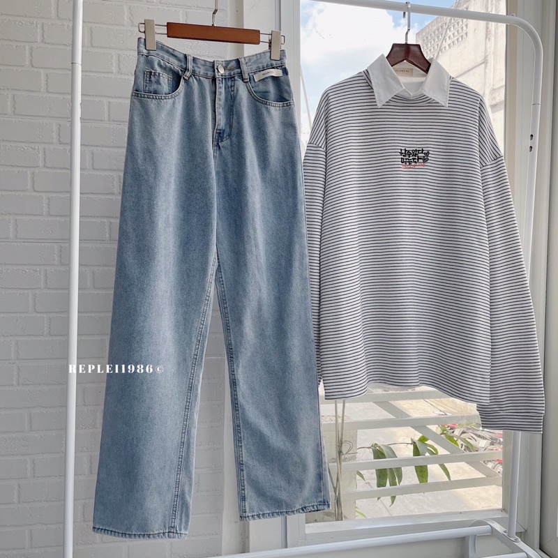 [Mã FAMARAL1 giảm 10K đơn 50K] [ ẢNH THẬT ĐỘC QUYỀN REPLEI1986 ] Quần jeans suông 133