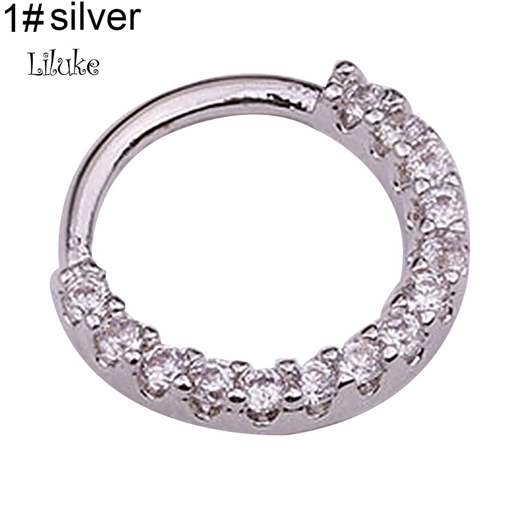 1 Khuyên Mũi Tròn Đính Đá Sang Trọng