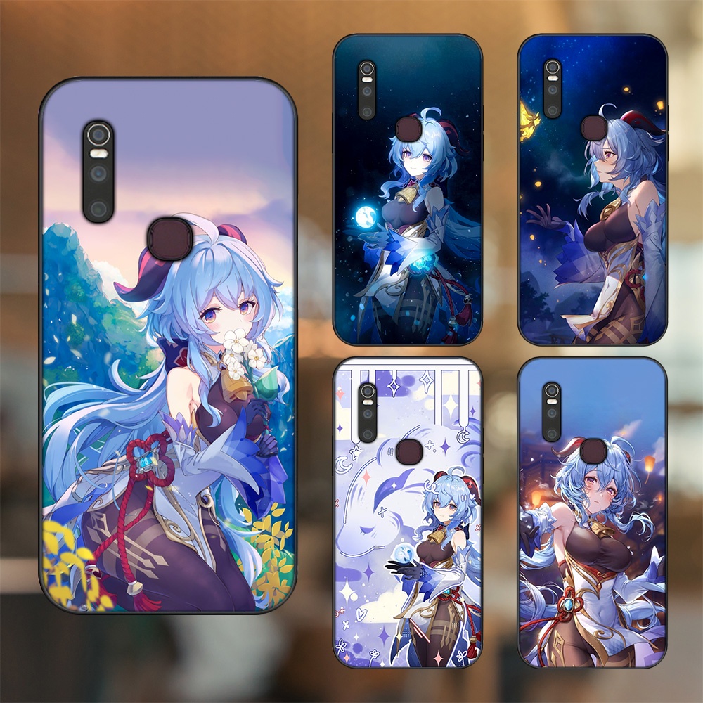 Ốp lưng Vivo V15 viền đen in hình Ganyu Genshin Impact