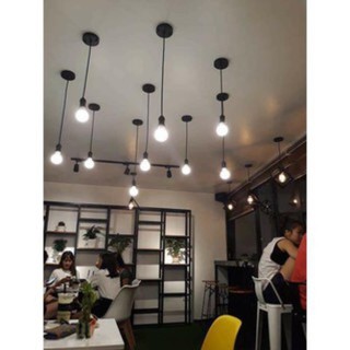 Bộ đui đế thả 1 mét và bóng đèn LED