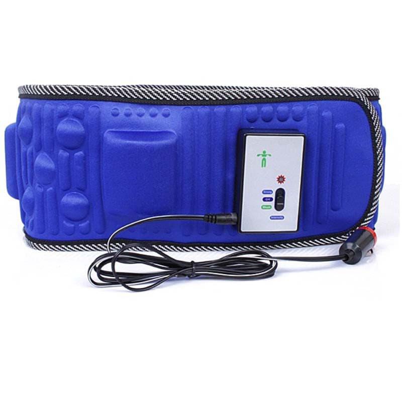 Đai massage X5, 3 chế độ giảm eo cân toàn thân (xanh)  + Tặng máy mát xa cá heo mini-BBVL