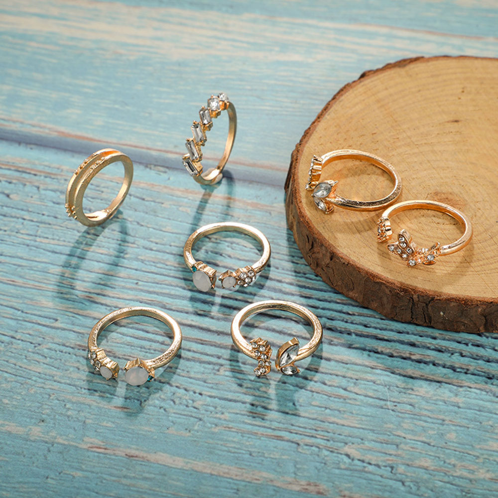 Set 7 Nhẫn Đeo Khớp Ngón Tay Phong Cách Boho Dành Cho Nữ