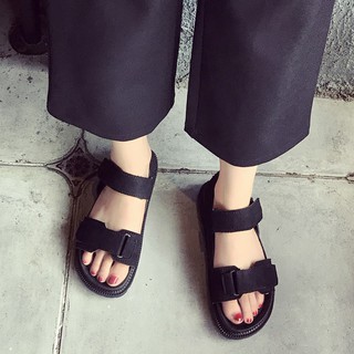 Giày sandal đế bánh mì order (sẵn hồng 38)