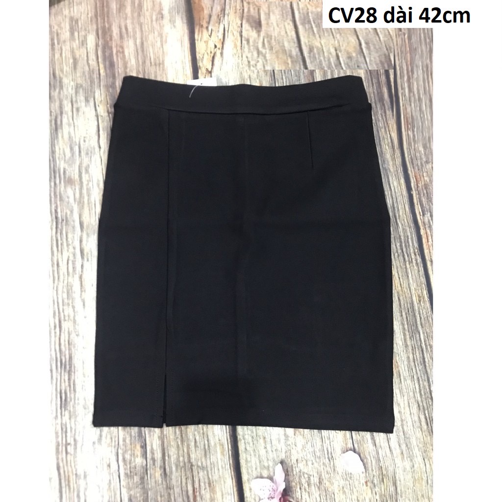 Chân váy xẻ ngắn ôm co giãn CV28