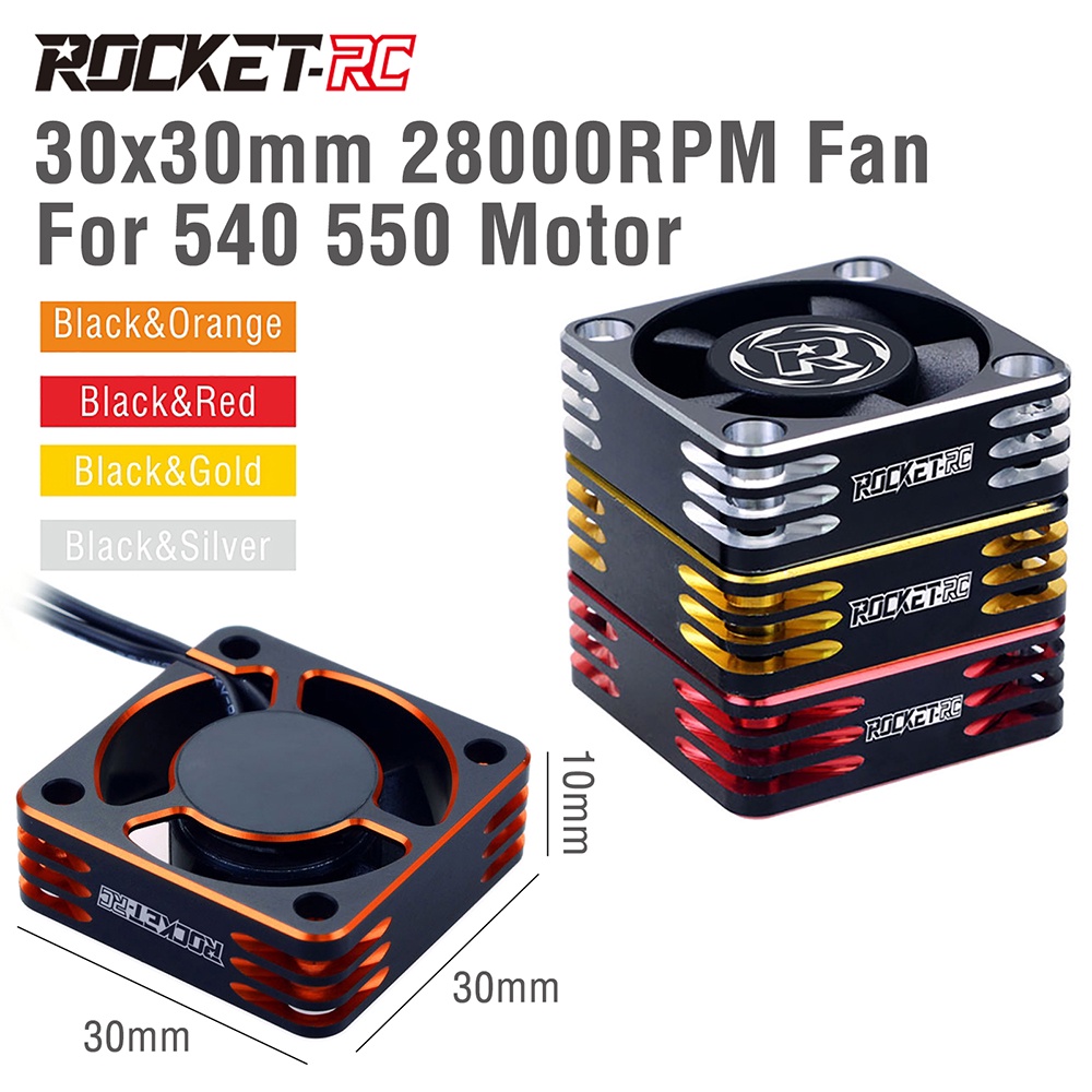 Quạt Tản Nhiệt Động Cơ 28000RPM 540 RC 540 Bằng Kim Loại 30mm