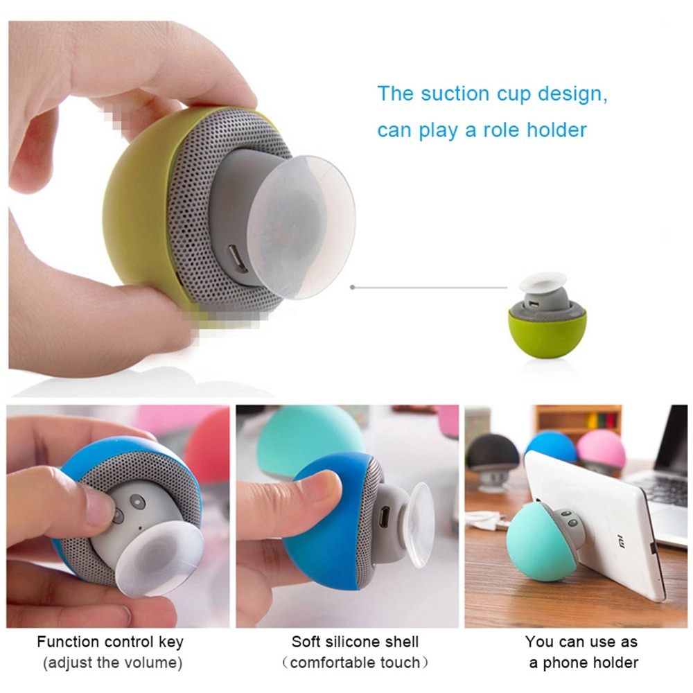 Loa Bluetooth Không Dây Hình Cây Nấm Âm Thanh Siêu Trầm Có MIC LB5U