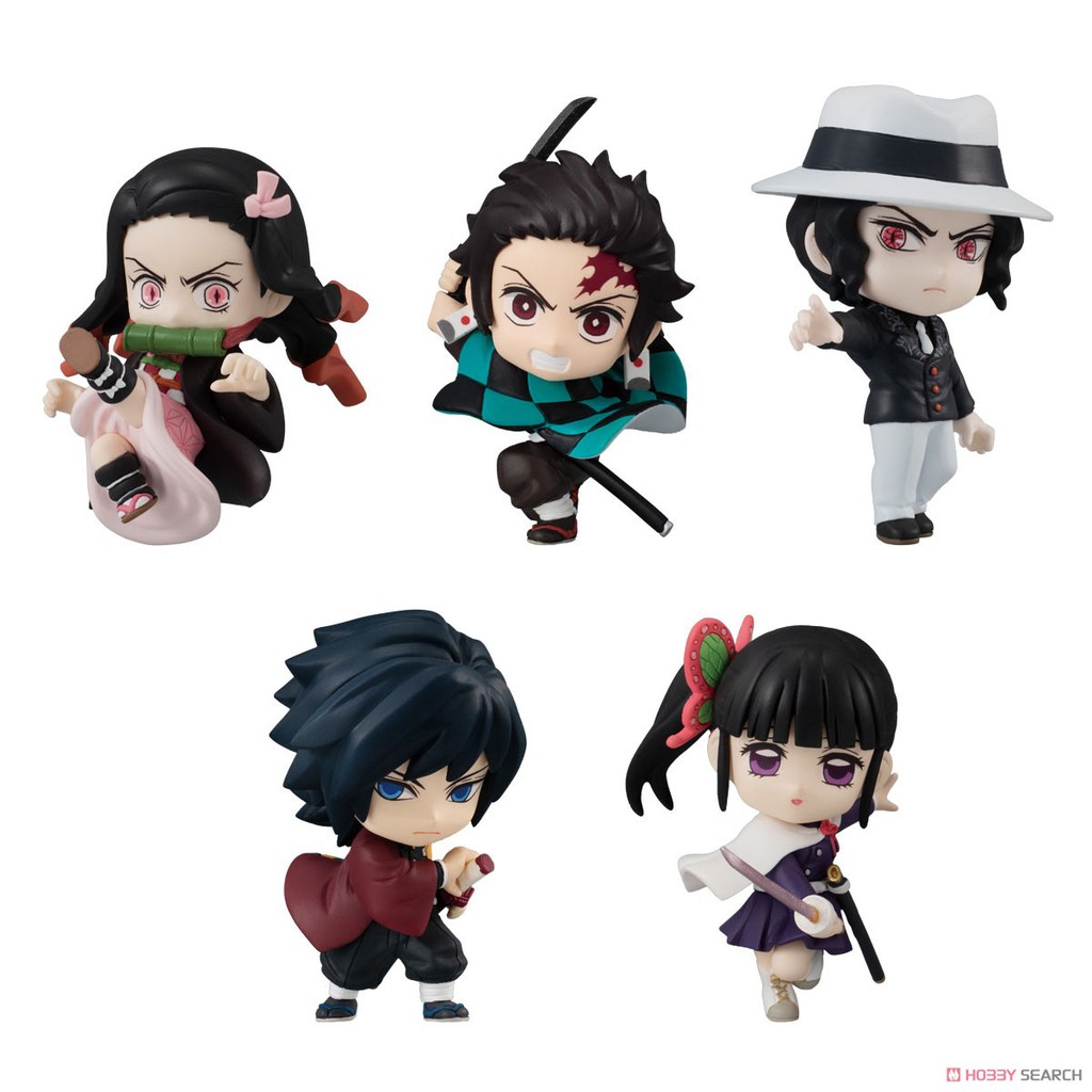 Bandai Mô Hình Demon Slayer Kimetsu no Yaiba Adverge Motion 3 Set Shokugan Candy Toy Figure Đồ Chơi Anime